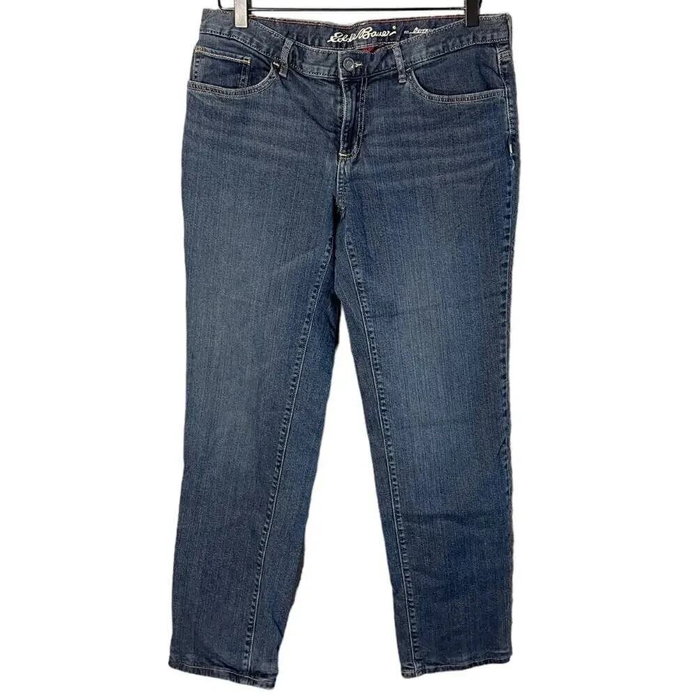 Eddie Bauer Women’s Sz 10 Flannel Lined Boyfriend Jeans